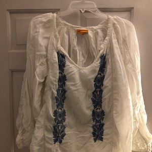 Roberta Freymann Blue and White Top